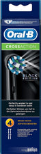 Oral-B CrossAction Zwart Opzetborstels - 4 stuks