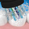 Oral-B CrossAction Zwart Opzetborstels - 4 stuks