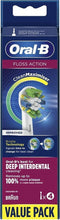 Oral-B FlossAction - Met CleanMaximiser-technologie - Opzetborstels - 4 Stuks
