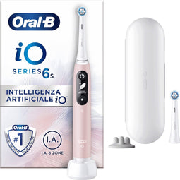 Oral-B iO 6S Volwassene Vibrerende tandenborstel Roze, Wit