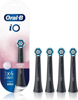 Oral B iO Gentle Care Opzetborstels – Zwart | 4 stuks