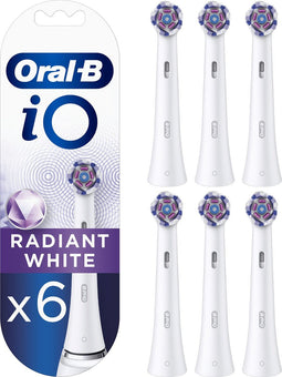 Oral-B iO Radiant Wit - Opzetborstels Voor Tandenborstel - Verpakking Van 6 Stuks