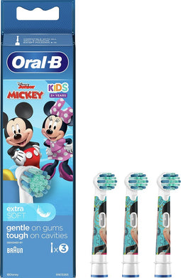 Oral-B Kids Opzetborstels, Verpakking Van 3 - Mickey Mouse