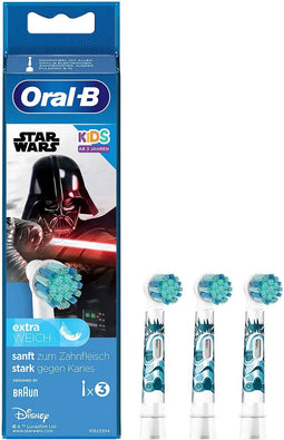 Oral-B Kids Star Wars, 3 stuk(s), Wit, Extra zacht, 3 jaar, Oral-B, Doos