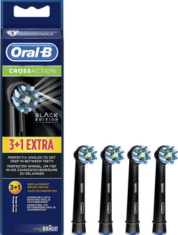 Oral-B Opzetborstels Cross Action Black Edition 4 Stuks