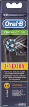 Oral-B Opzetborstels Cross Action Black Edition 4 Stuks