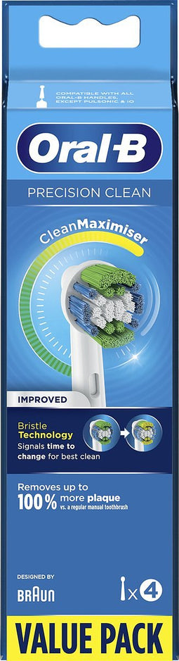 Oral-B Precision Clean- Met CleanMaximiser-technologie - Opzetborstels - 4 Stuks