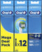 Oral-B Precision Clean - Met CleanMaximiser-technologie - Opzetborstels - 12 Stuks