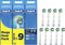 Oral-B Precision Clean - Met CleanMaximiser-technologie - Opzetborstels - 9 Stuks