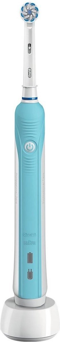 Oral-B PRO 500 Volwassene Roterende-oscillerende tandenborstel Turkoois, Wit