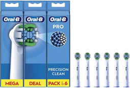 Oral-B Pro - Precision Clean -Mega Deal-Opzetborstels 6 stuks