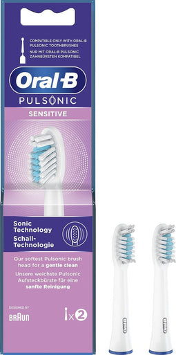 Oral B Pulsonic Sensitive Opzetborstels - 2 stuks