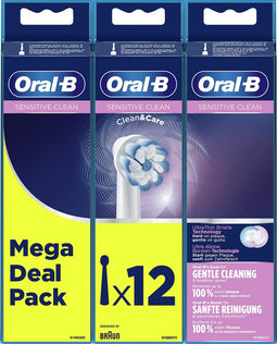 Oral-B Sensitive Clean Opzetborstel, Verpakking Van 12 Stuks