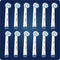 Oral-B Sensitive Clean Opzetborstel, Verpakking Van 12 Stuks
