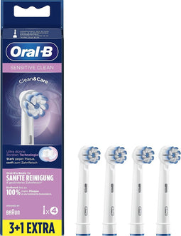 Oral-B Sensitive Clean Opzetborstel, Verpakking Van 4 Stuks