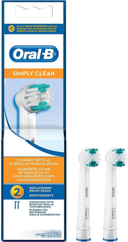 Oral-B Simply Clean - Opzetborstels - 2 stuks