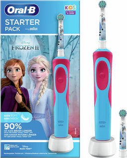 Oral-B Vitality Frozen - Elektrische Tandenborstel Voor Kinderen - 1 Handvat en 2 Opzetborstels