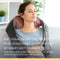 Orange Care Shiatsu Neck Massager, nekmassagekussen met 4 draaiende massagekoppen en warmtefunctie – drukpuntenmassage, elektrisch,