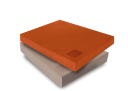 Orange Gym - Balance Pad - 2 stuks (Orange & Taupe) Balanskussen, Yoga en Pilates