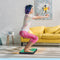 Orange Gym Balanskussen Volwassenen & Kinderen, Balance Board 2 Pack – 38 x 32.5 x 6 cm - Paars & Groen Spiky massage - Balanstrainer - Twisttrainer - Balans Wiebel bord - Fitness Focus Training Stabiliteit - Kerntraining - Yoga, Pilates, Fitness
