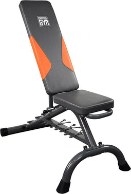 Orange Gym, Dumbbell Bench – verstelbaar - trainingsbank – halterbank – fitnessbank – 6 standen – belastbaar tot max 200kg – zwart/oranje
