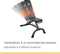 Orange Gym, Dumbbell Bench – verstelbaar - trainingsbank – halterbank – fitnessbank – 6 standen – belastbaar tot max 200kg – zwart/oranje