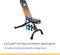 Orange Gym, Dumbbell Bench – verstelbaar - trainingsbank – halterbank – fitnessbank – 6 standen – belastbaar tot max 200kg – zwart/oranje