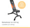 Orange Gym, Dumbbell Bench – verstelbaar - trainingsbank – halterbank – fitnessbank – 6 standen – belastbaar tot max 200kg – zwart/oranje
