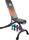 Orange Gym, Dumbbell Bench – verstelbaar - trainingsbank – halterbank – fitnessbank – 6 standen – belastbaar tot max 200kg – zwart/oranje