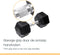 Orange Gym, Hex Dumbbell – 12KG – hexagon dumbbells – neoprene dumbbell