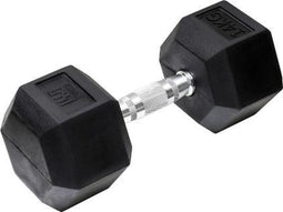 Orange Gym, Hex Dumbbell – 14KG – hexagon dumbbells – neoprene dumbbell