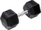 Orange Gym, Hex Dumbbell – 27.5KG – hexagon dumbbells – neoprene dumbbell
