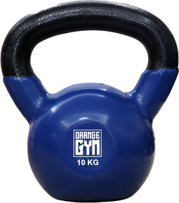 Orange Gym, Vinyl Kettlebell – 10KG, russische kettlebell, neoprene coating