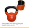 Orange Gym, Vinyl Kettlebell – 4KG, russische kettlebell, neoprene coating