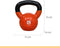 Orange Gym, Vinyl Kettlebell – 8KG, russische kettlebell, neoprene coating