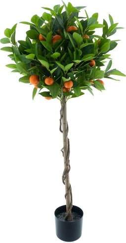 Orange tree in pot orange 120 cm kunstbloem