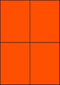 Oranje A4 etiketten 105 x 148 mm (100 vel)