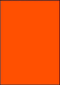Oranje A4 etiketten 210 x 297 mm (100 vel)