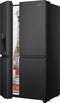 Hisense RS818N4IFD - Side-by-Side Koelkast - Water- en IJsdispenser - RVS