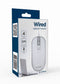 Gembird MUS-4B-06-WS - Optische muis - 4 knoppen - 1200 DPI - Zilver/Wit