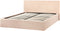 ORBEY - Bed met opbergruimte - Beige - 160 x 200 cm - Bouclé