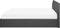 ORBEY - Tweepersoonsbed - Grijs - 160 x 200 cm - Polyester