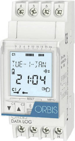 ORBIS Zeitschalttechnik DATA LOG 230 V DIN-rail schakelklok Digitaal 250 V/AC