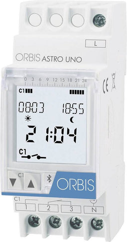 ORBIS Zeitschalttechnik OB178112 Schakelklok voor DIN-rails ASTRO UNO 230 V/AC Astronomisch, Dagprogramma, Weekprogramm