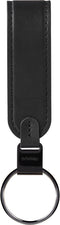 ORBITKEY | Luxe Sleutelhanger | Echt leder | Autosleutelhanger | Ring V2 | Zwart