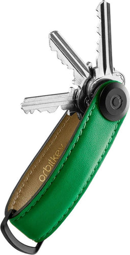 Orbitkey Premium Leather 2.0 Keyholder island green