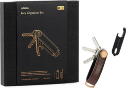 Orbitkey sleuteletui + multitool V2 giftset espresso brown