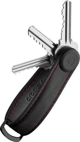 Orbitkey Sleutelhanger / Sleuteletui / Sleutel Organiser - Leer - Crazy Horse Key Organiser 2.0 - Zwart