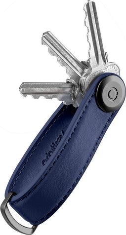 Orbitkey Sleutelhouder / Sleutelhanger - Cactus Leather Key Organiser - Blauw