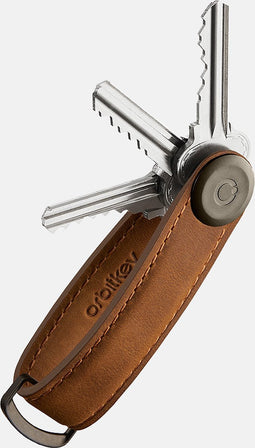 Orbitkey Sleutelhouder / Sleutelhanger - Crazy Horse Key Organiser 2.0 - Bruin